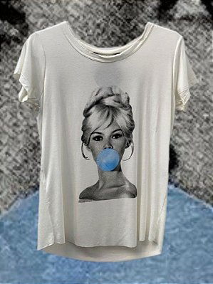 T-shirt Ploc Azul Off White