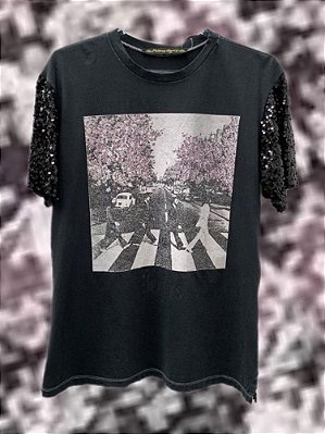 T-shirt Beatles Paetês