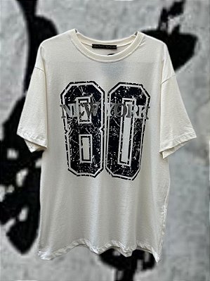 Maxi T-shirt New York Prata