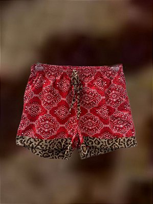 Shorts Bandana Onça