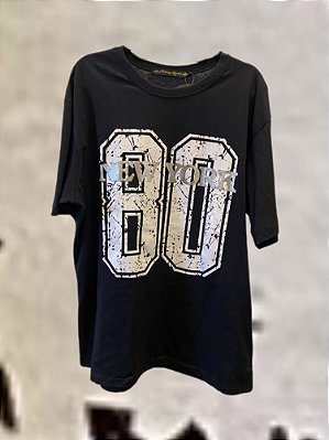 Maxi T-shirt New York Preta