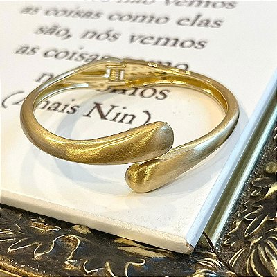 Pulseira Abraço Dourado Fosco