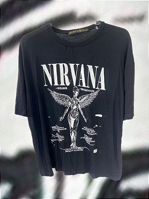 T-shirt Nirvana Preta