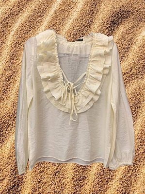 Blusa Babados Creme