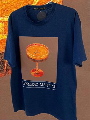 T-shirt Espresso Martini Azul