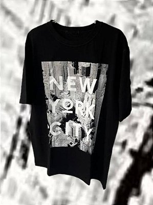 T-shirt New York Preto