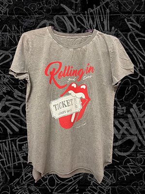 T-Shirt Chumbo Clara Rolling In