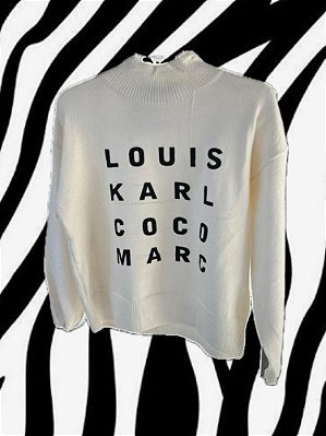 Blusa Tricot Nomes Off White