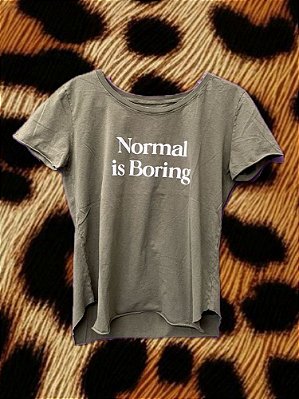 T-Shirt Normal Is Boring Verde