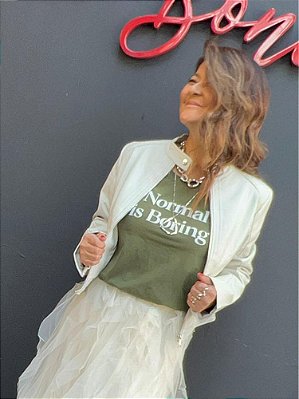 Jaqueta Couro Branco