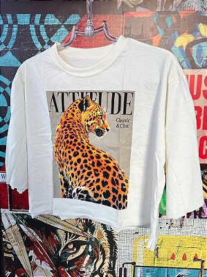 Cropped Attitude Onça Off White