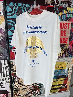 Maxi T-shirt Concha Branca