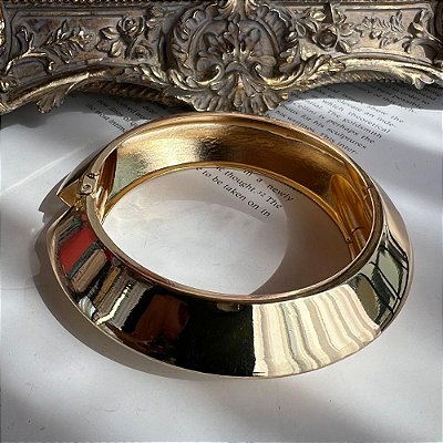 Bracelete Disco Dourado