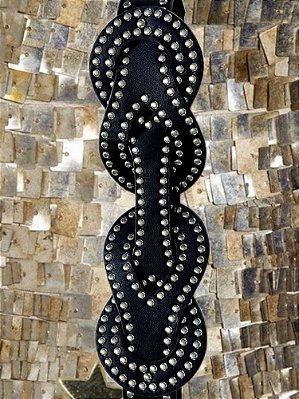 Cinto Tachas Infinito Preto