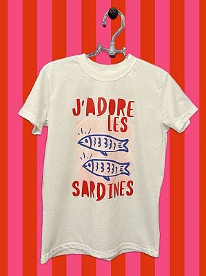 T-shirt J´Adore Sardines Off White