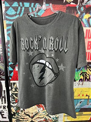 Maxi T-shirt Rock´n Roll Cinza