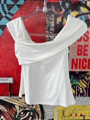 Blusa Ombro Caído Branco