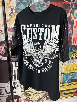 Maxi T-shirt Águia Preta