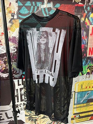 Maxi T-shirt Tule Look Preta