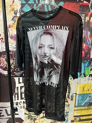 Maxi T-shirt Tule Never Preta