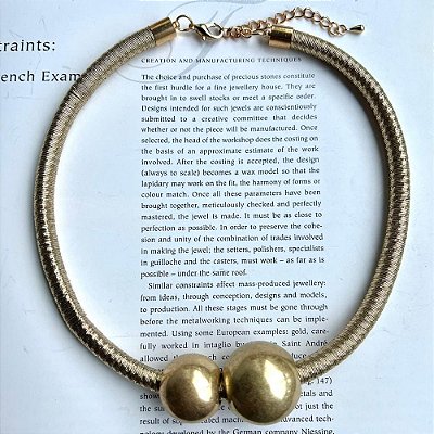 Colar Fio Esferas Dourado