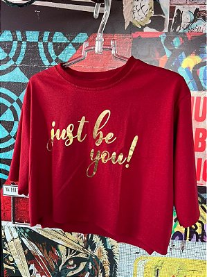 Cropped Just Be You Vermelho
