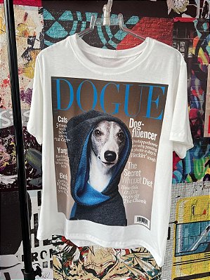 T-shirt Dog Branca