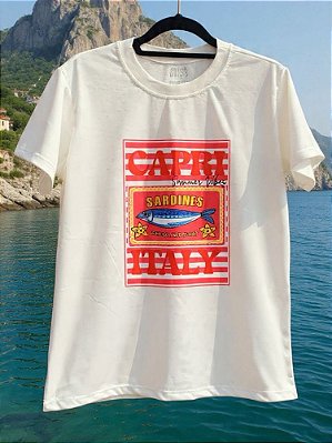 T-shirt Capri Italy Off White