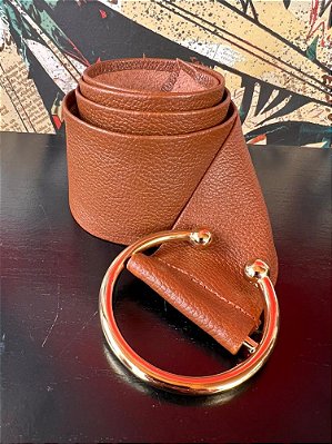 Cinto Maleável Argola Caramelo