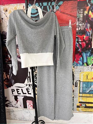 Conjunto Moletom Cinza