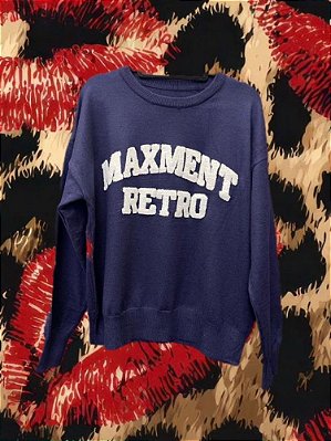 Blusa Tricot Maxment Marinho