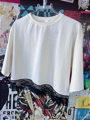 Cropped Renda Off White