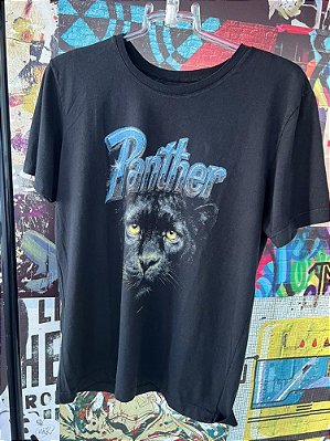 T-shirt Panther Preta