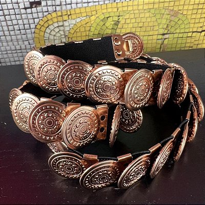 Cinto Moedas Dourado