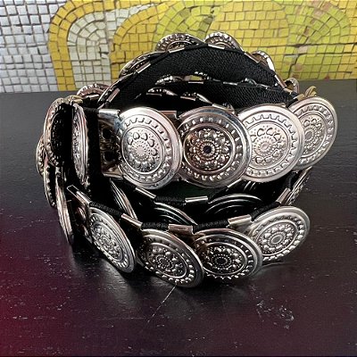 Cinto Moedas Prateado