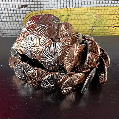 Cinto Moedas Dourado Prateado