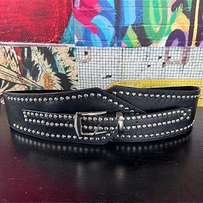 Cinto Faixa Tachas Preto