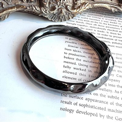 Bracelete Orgânico Slim Grafite