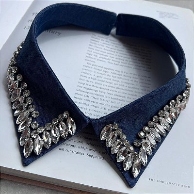 Gola Pedras Chatons Jeans