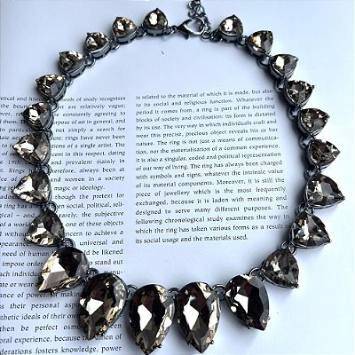 Colar Riviera Gotas Champagne