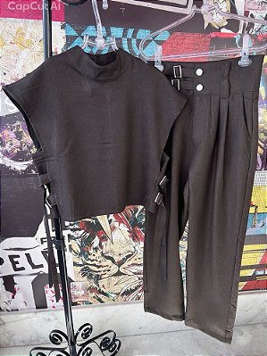 Conjunto Alfaiataria Marrom