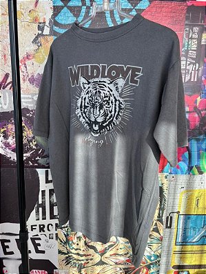 Maxi T-shirt Wild Love Cinza