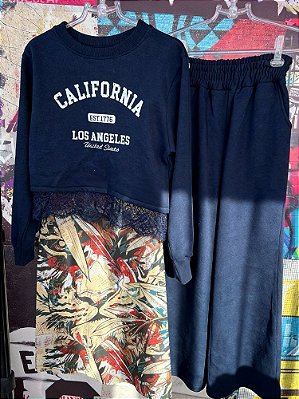 Conjunto California Moletinho Marinho