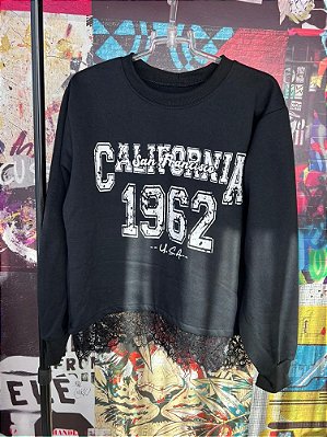 Blusa California Moletinho Preto