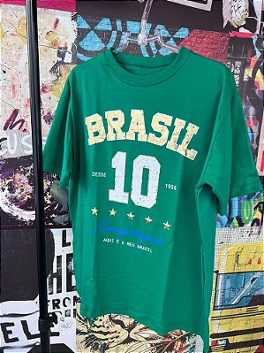 Maxi T-shirt Brasil Verde