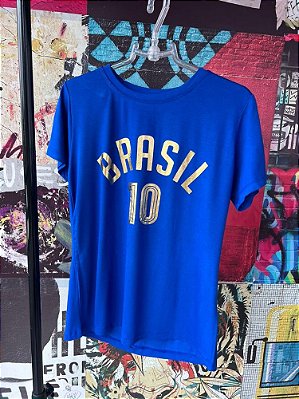 T-shirt Brasil 10 Azul