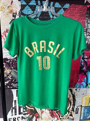 T-shirt Brasil 10 Verde