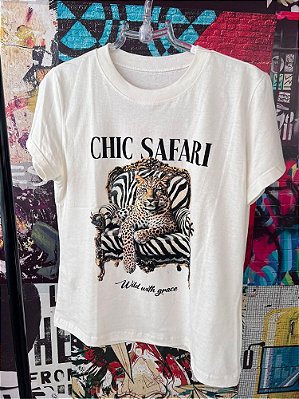T-shirt Chic Safari Off White