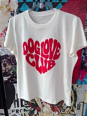 T-Shirt Dog Love Off White