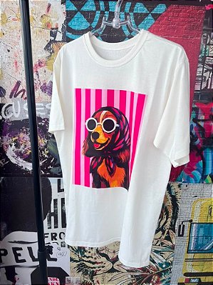 Maxi T-shirt Cocker Off White